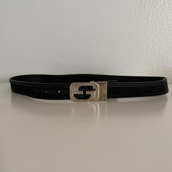 Gucci Accessories - Gucci Black Vintage Monogram GG Belt